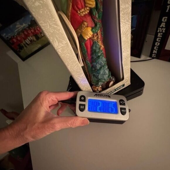 Vintage 2 K-Mart Resin Santa Candle Lamps Christmas Holiday Original Box 70s 80s - Picture 9 of 9